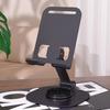 Metal Phone Holder for Live Streaming, 360 Degree Rotation Adjustment, Folding Lazy Person Tablet Desktop Phone Holder