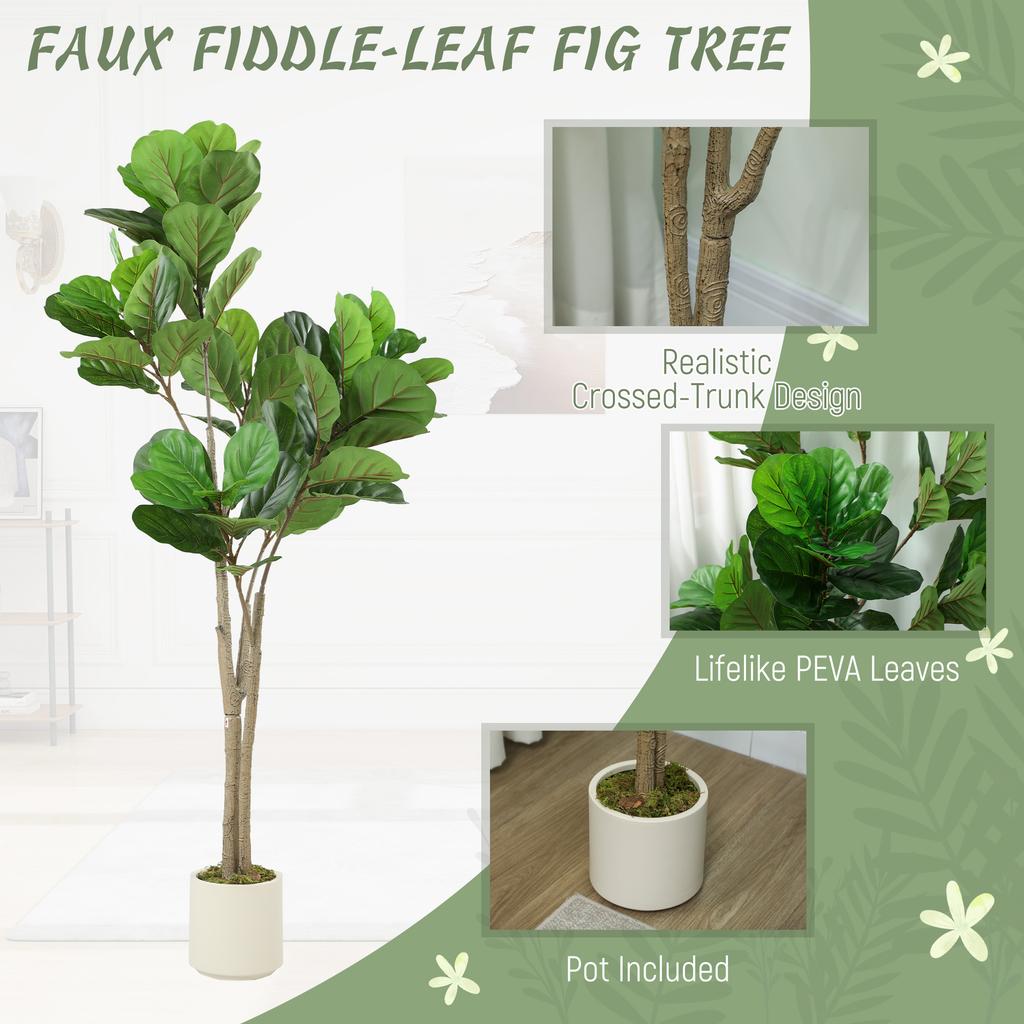 150cm Artificial Ficus Tree - Green
