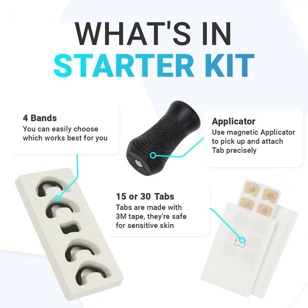 Magnetic Nasal Strips for Reduce Snoring, Sleep Nasal Dilators Starter Kit Nose Breathe Strips