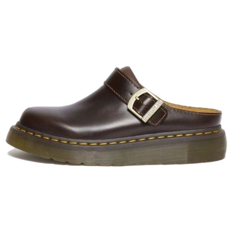 

Dr. Martens Модные Универсальные Бесшумные Износостойкие Нескользящие Тапочки с Закрытым Носком Унисекс тапочки Коричневый Красный 31525211 38