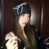 Pearls Bows Knitted Hat Elegant Ladies Hat Comfortable Soft Hat Flaring Glitter Hat for Men and Women