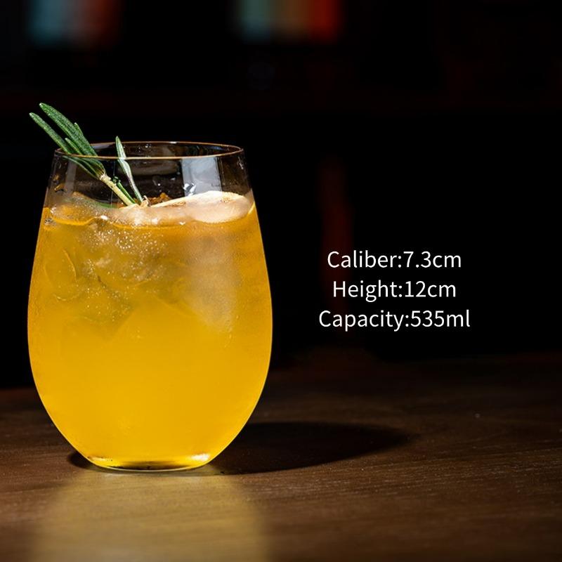 Mojito Juice Glasses Cups,Long Island Iced Tea Glass Cup,Collins Glass, Bar Straight-sided Glass Cups, Transparent Cocktail Cup
