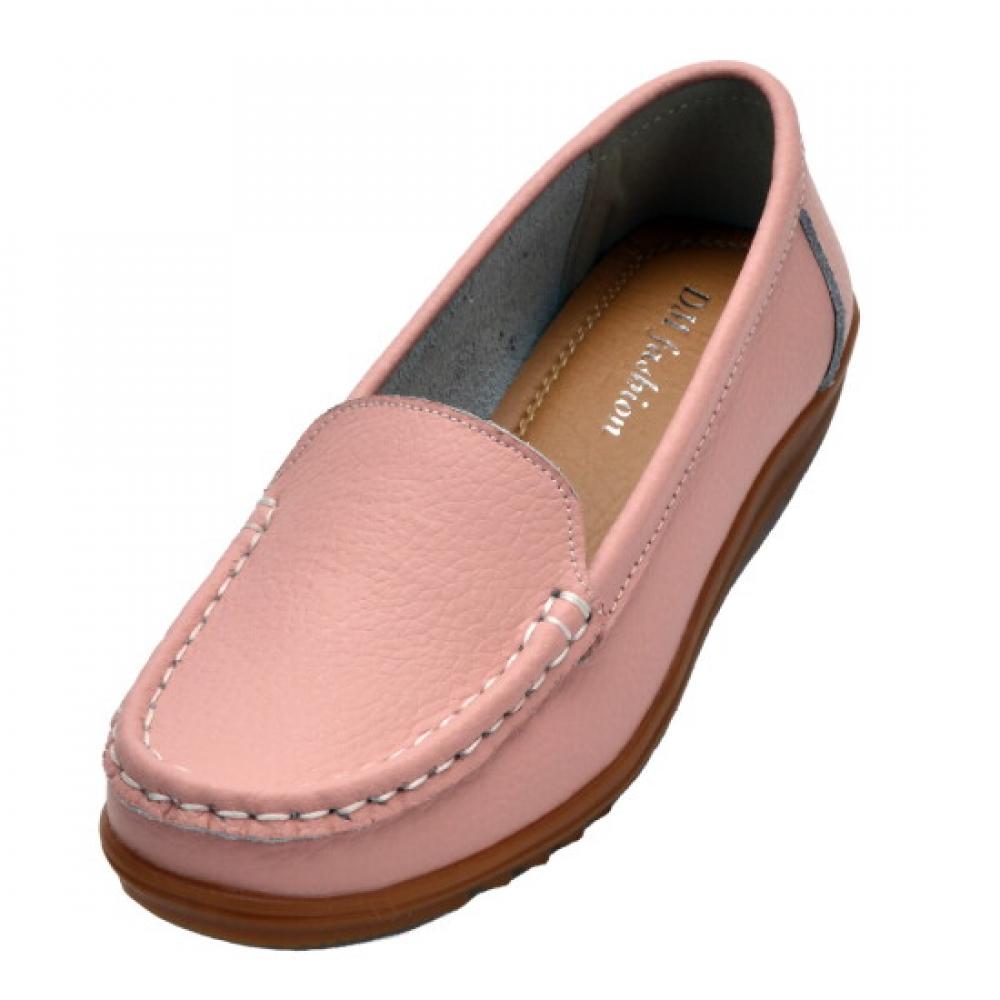 USeven Women S Cow Leather Comfort Flat Loafer Dm1005