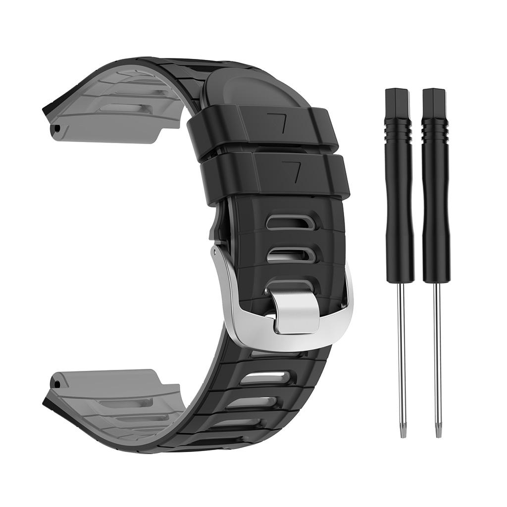 Smartwatch Wristband Soft Silica Replacement Watchband Sport Strap Bracelet Loop Compatible with Garmin-Forerunner 920XT