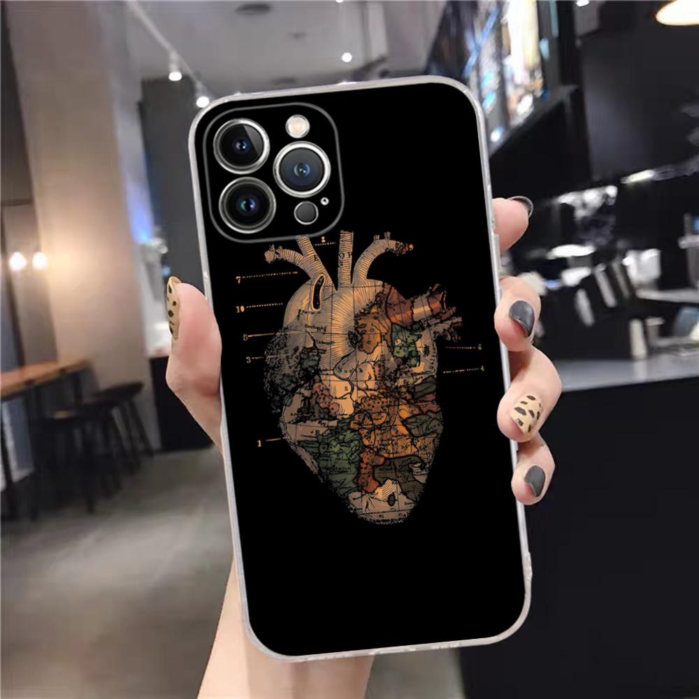 geography Travel fly Phone Case For iPhone 15 14 11 12 13 Mini Pro XS Max Cover 6 7 8 Plus X XR SE 2020 Funda Shell