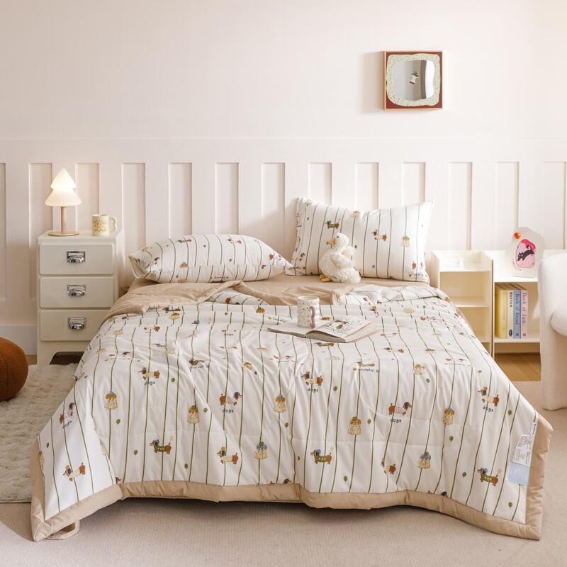 

Southern Life Dachshund Printed Soybean Fiber Summer Quilt