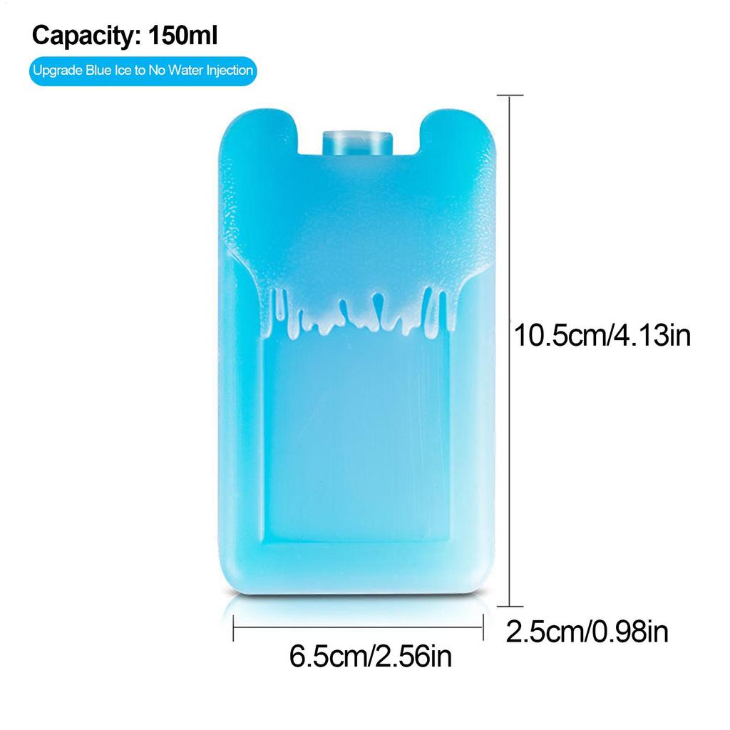 2pcs Ice Blocks Reusable Cold Ice Packs Long-Lasting Cold Block Portable Ice Pack Lunch Bag Cooler Keep Food Fresh Cooler Box