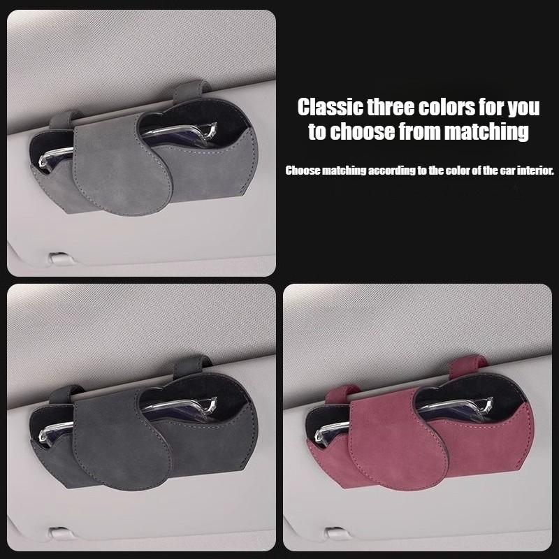 Car Interior Sun Visor Glasses Clip Sunglasses Box for MG Rx5 HS ZST ZS MG3 MG5 MG6 MG7 GT GS Hector ZX EZS EHS Universal