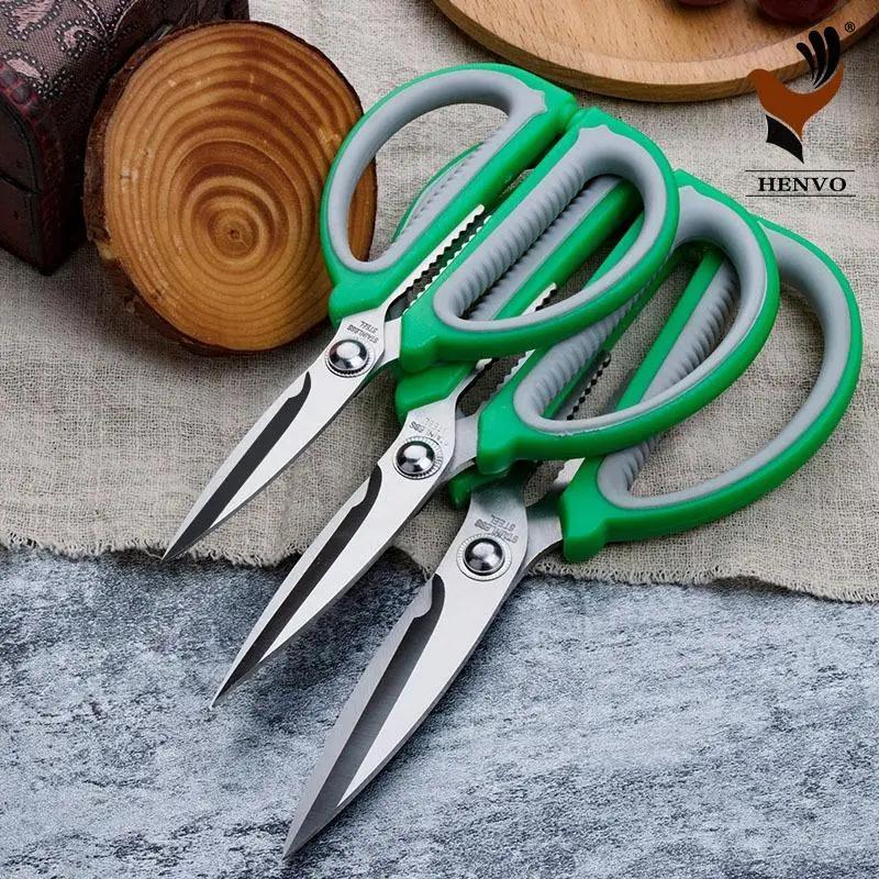 1Pc Newly Upgraded Strong Tailor Scissors Stainless Steel Sewing for Household Kitchen Multifunctional