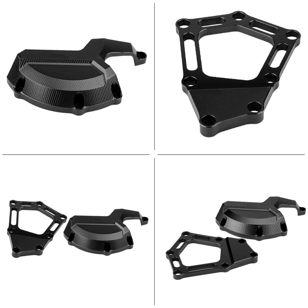 2Pcs Motorcycle Engine  Ive Black Cover Guard  or Fit for S1000RR 09‑16