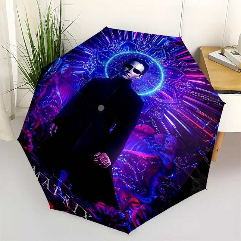 

1pc The Matrix Resurrections Poster Umbrella with Plastic Handle,Suitable for All Seasons Travel Outdoor Multi-functional UmbrellaDCS003