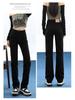 High-Waisted Slim Straight-Leg Jeans for Women, 2026 Spring/Autumn Trend, Floor-Length Cigarette Pants for Tall Figures.
