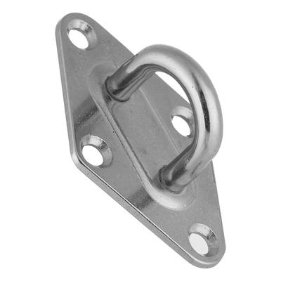 4 Types 304 Stainless Steel Boat Diamond Pad Eye Plate Marine Grade Boat Yacht Accessory