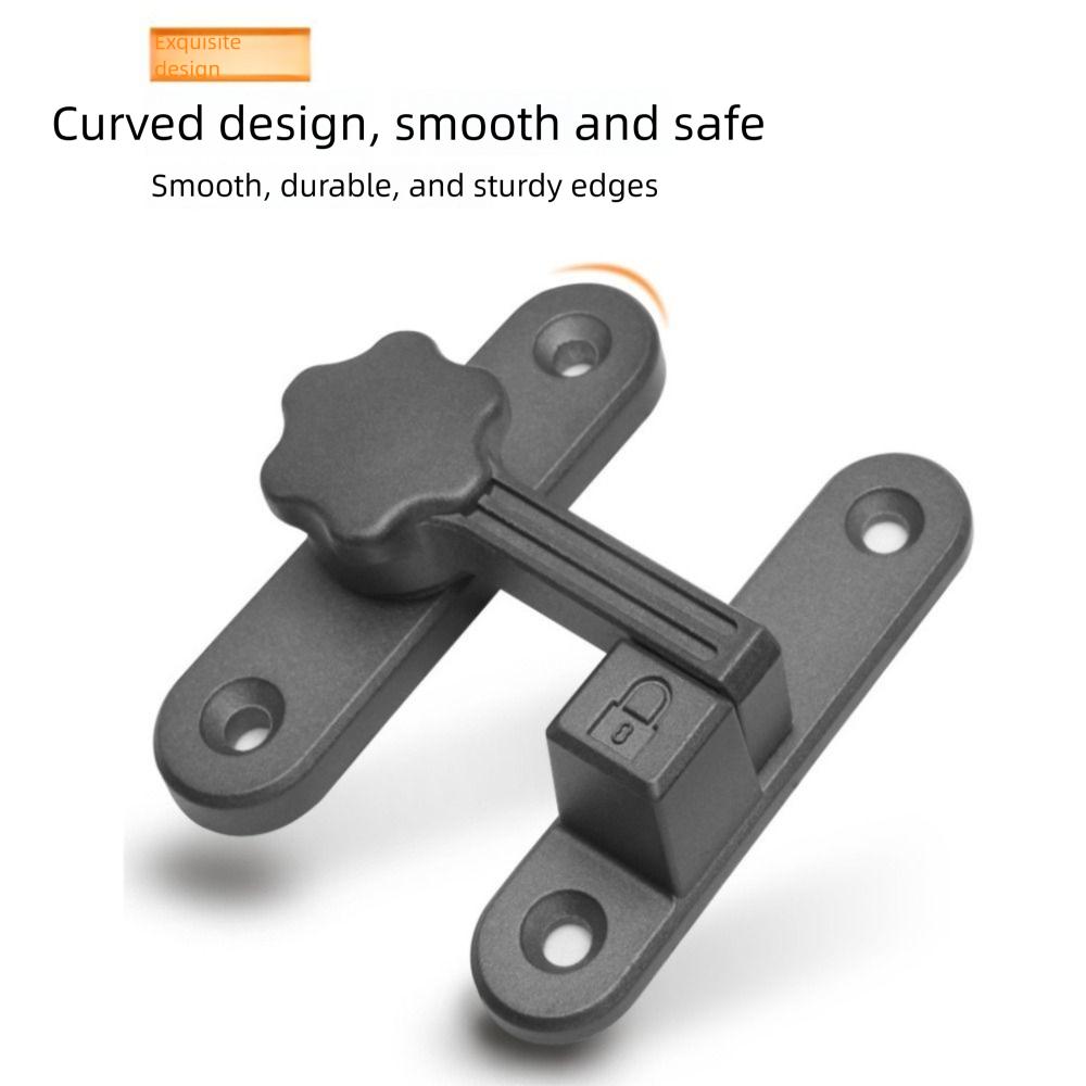 Zinc Alloy Sliding Door Latch No Punching Door Latch New Luminous Door Lock  Bathroom Door