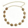 1PC popular ethnic style old ancient silver waist chain, retro carved round brand design versatile clothing accessories