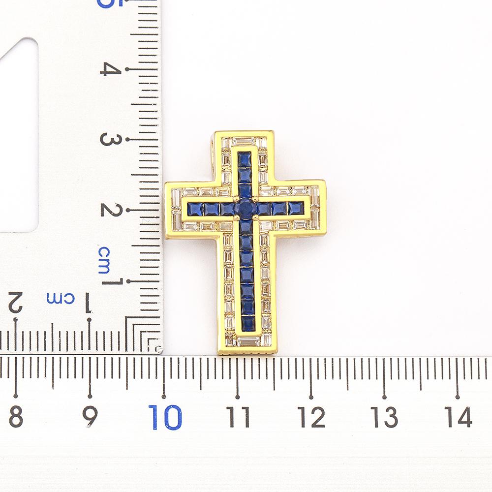 Nidin Classic Cross Pendant Chain Necklace for Women Men 3 Colors Dazzling Crystal Jesus Crucifix Neck Jewelry Gift Wholesale