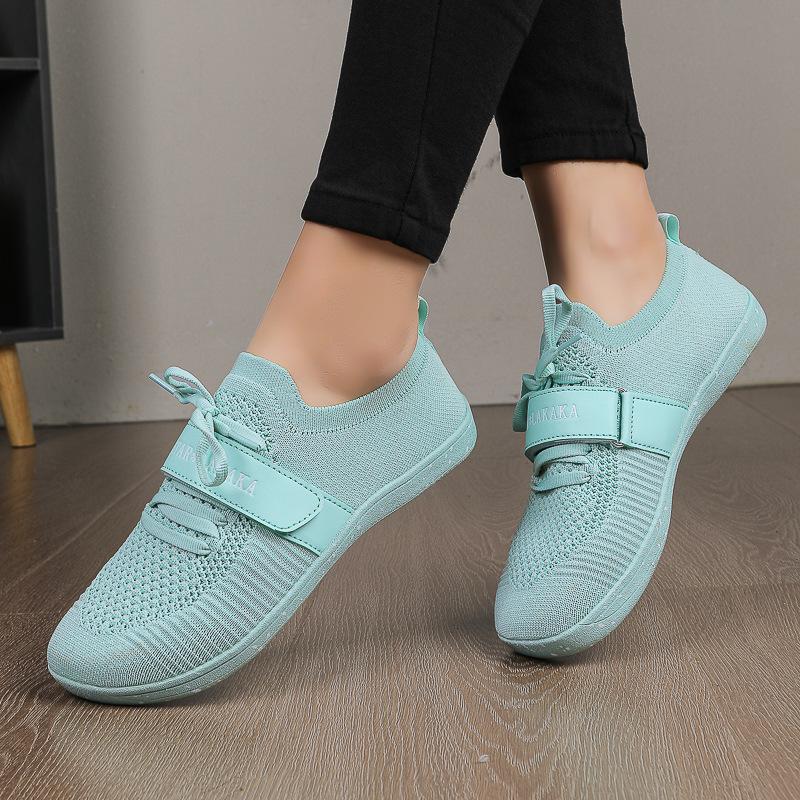 2025 neue Herrenschuhe mit breitem Leisten Damen-Laufschuhe Schuhe mit breitem Vorderfuß atmungsaktiv weiche Sohle Paar Flyknit Sport-Fitnessschuhe leicht