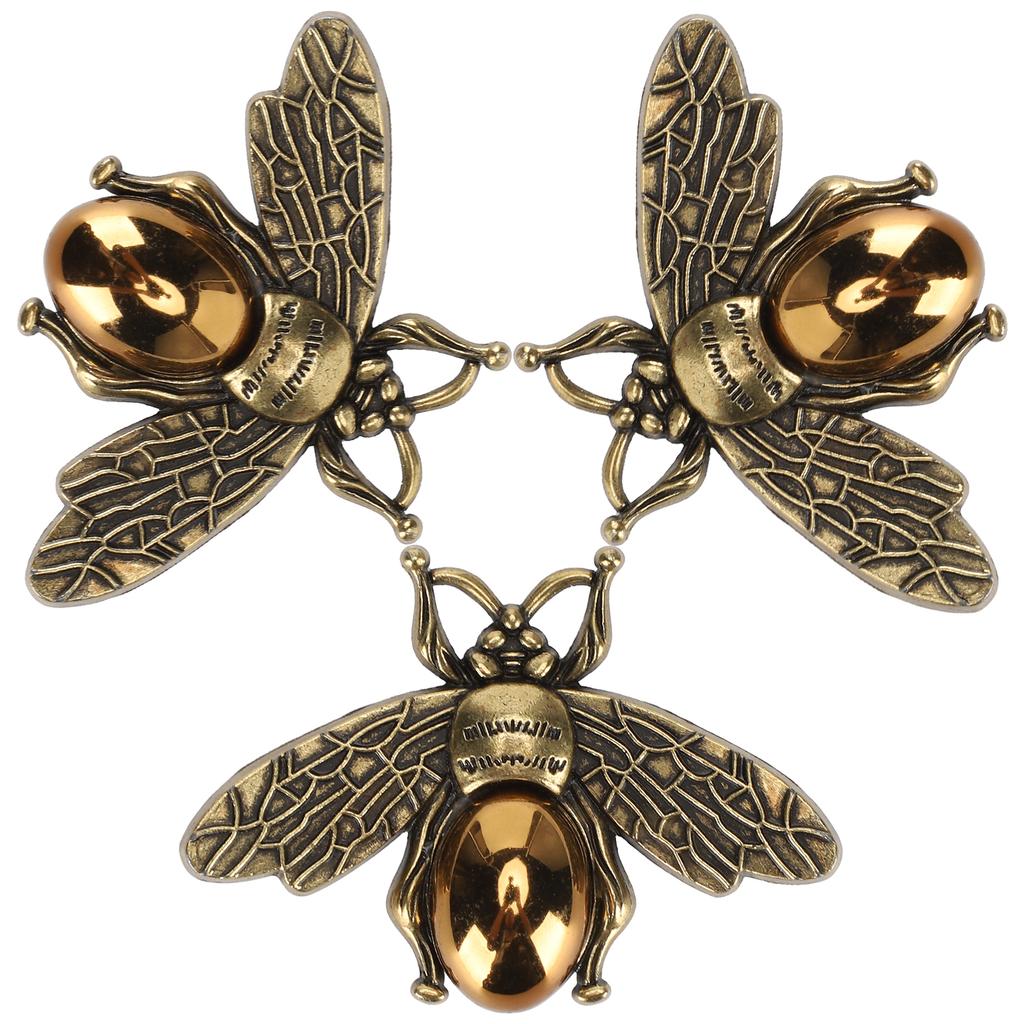 3Pcs Fashionable Shoe Clip Elegant Wedding Multifunctional Shoes Buckle Clothing AccessoriesGold