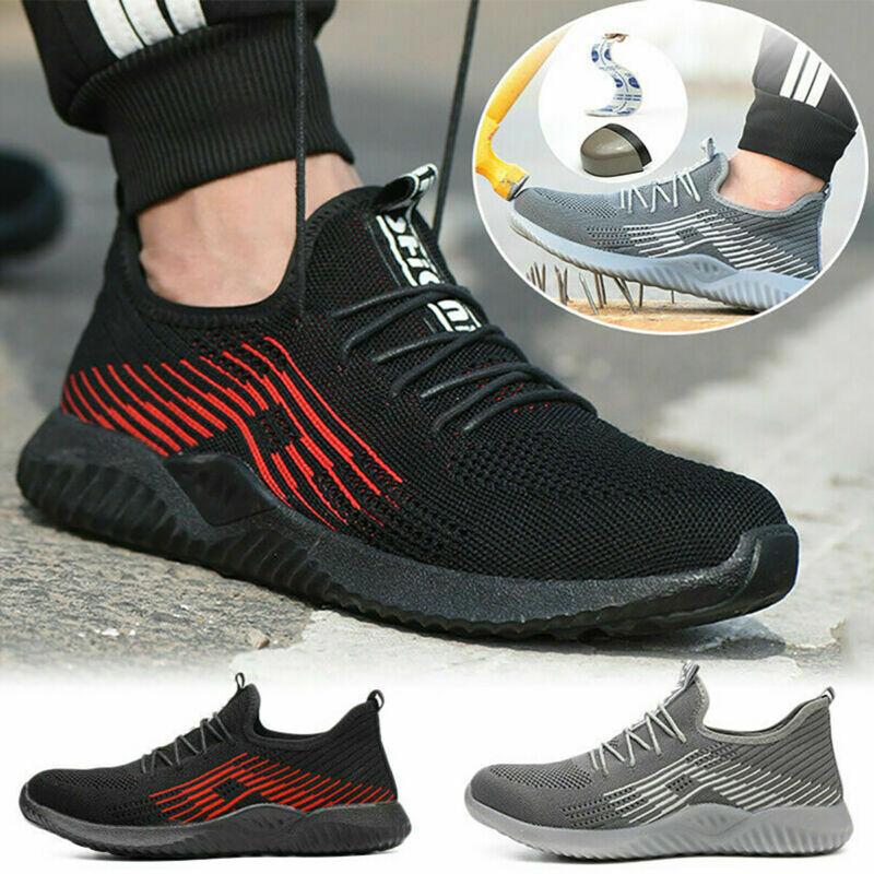 US Men Steel Toe Safety Shoes Work Boots Hiking Climbing Indestructible Sneakers