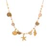 Vacation Ocean Style Summer Beach Bohemian Design Stainless Steel Necklace Women Bracelet Set