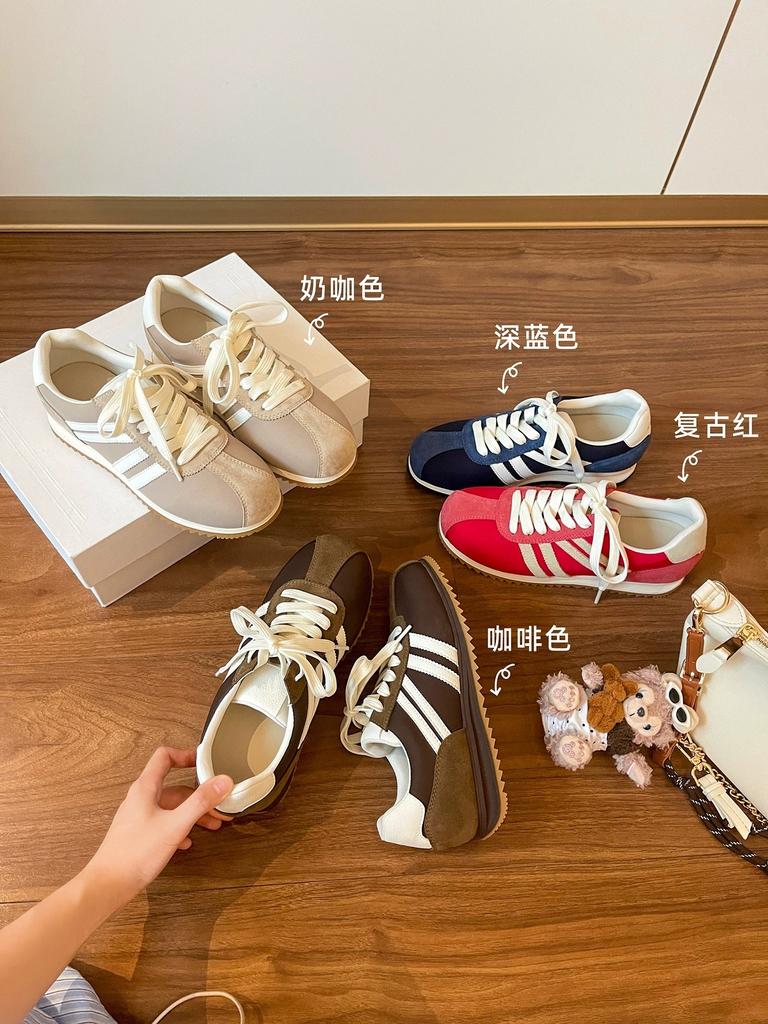 Autumn New Retro Dexun Shoes Flat-soled Korean Comfortable Casual Forrest Gump Sports and Leisure Board Shoes