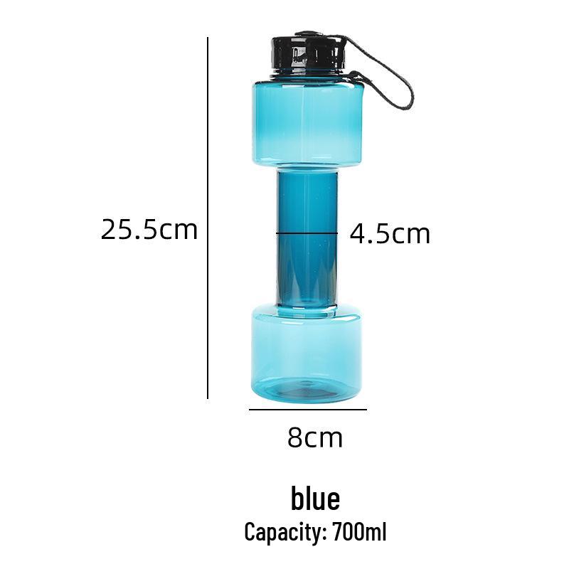 Creative 700ML Dumbbell Water Bottle - Stylish & Functional for Fitness & Students