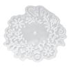 Silicone Mold Leaf Flower Pattern Clock Dial White Reusable Resin Mold for DIY Craft Home