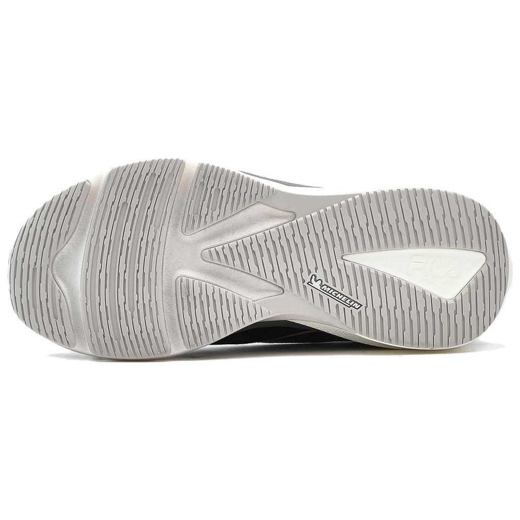 FILA 3A Panther Comfortable Sports PU Fabric Shock Absorption Wear-Resistant Rebound Low-Top Training Running Shoes Women sneaker Black A12W331104FBM