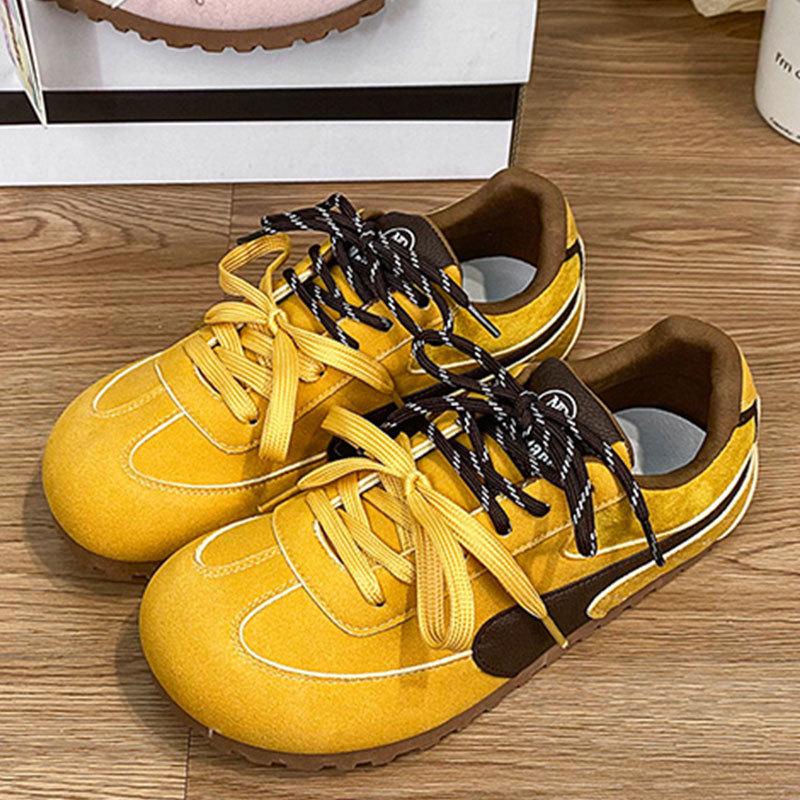 

Нишевые туфли-пуфы Forrest Gump балетки маленькие белые туфли уродливо милые весенние новые шикарные розовые немецкие тренировочные туфли женские 40 жёлтый