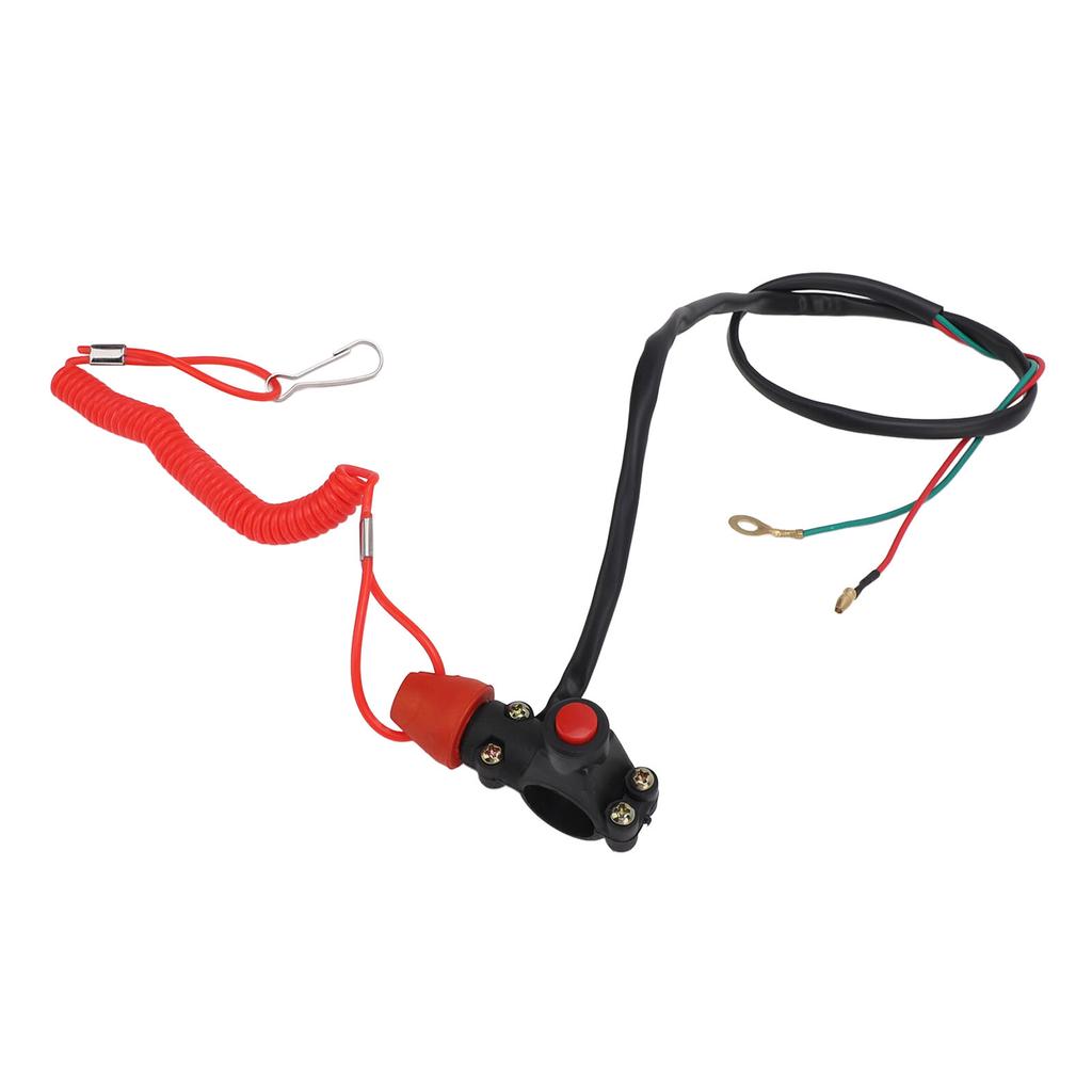 22mm 7 8in Safety Tether Kill Stop Switch for Motorcycle ATV Off Road Vehicles with Tether Lanyard Cord