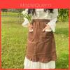 Cotton Linen Sleeveless Apron With Lace Trim For Kitchen Cooking And Baking