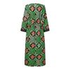 Plus Size Women Long Sleeve Casual Loose Long Dress Maxi Robes Kaftan