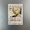Kreativní magnet s plakátem Wanted z One Piece - Anime Kreslená Dekorace na ledničku & Samolepka na vzkazy