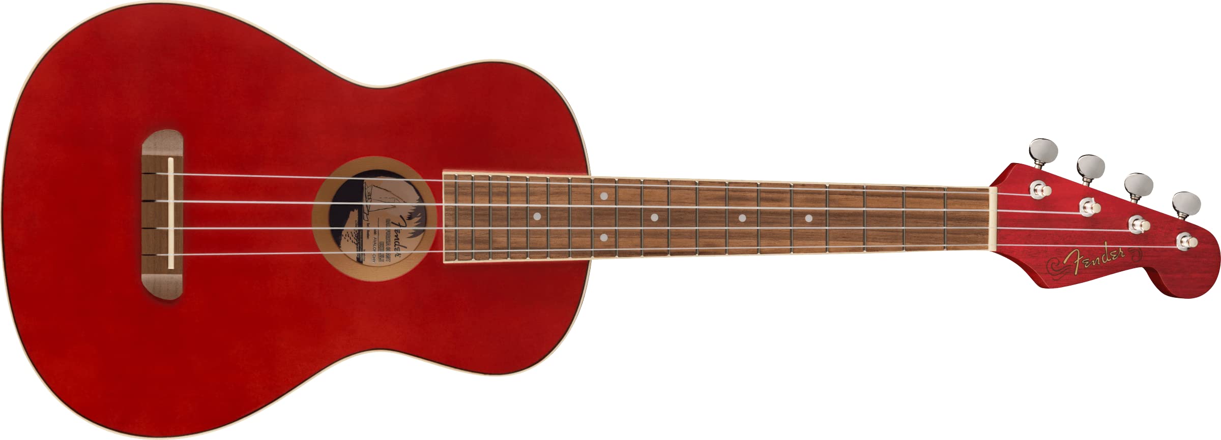 

Fender Ukulele Avalon Tenor Walnut Cherry Tenor Ukulele, Fingerboard,
