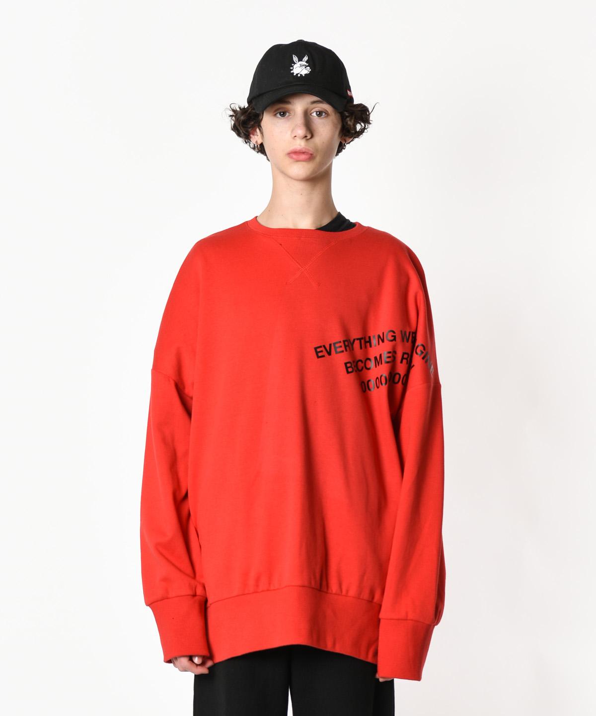 Reiku Rk Reality Overfit Mtm Red Overfit Sweatshirt Red/1