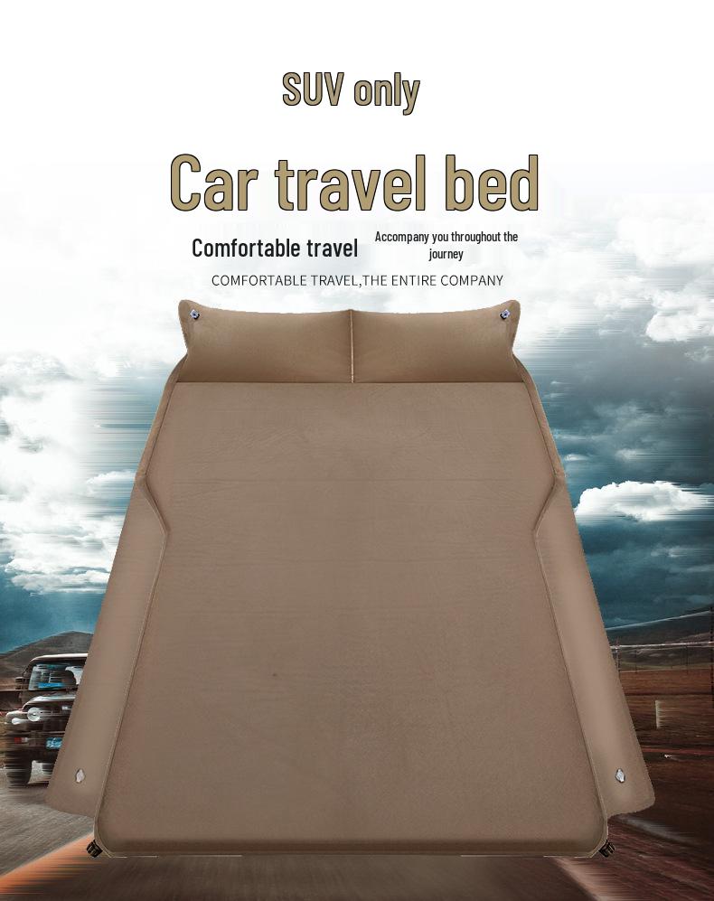 Self-Inflating SUV Travel Bed: Extended Car Trunk Sleeping Pad for Road Trips