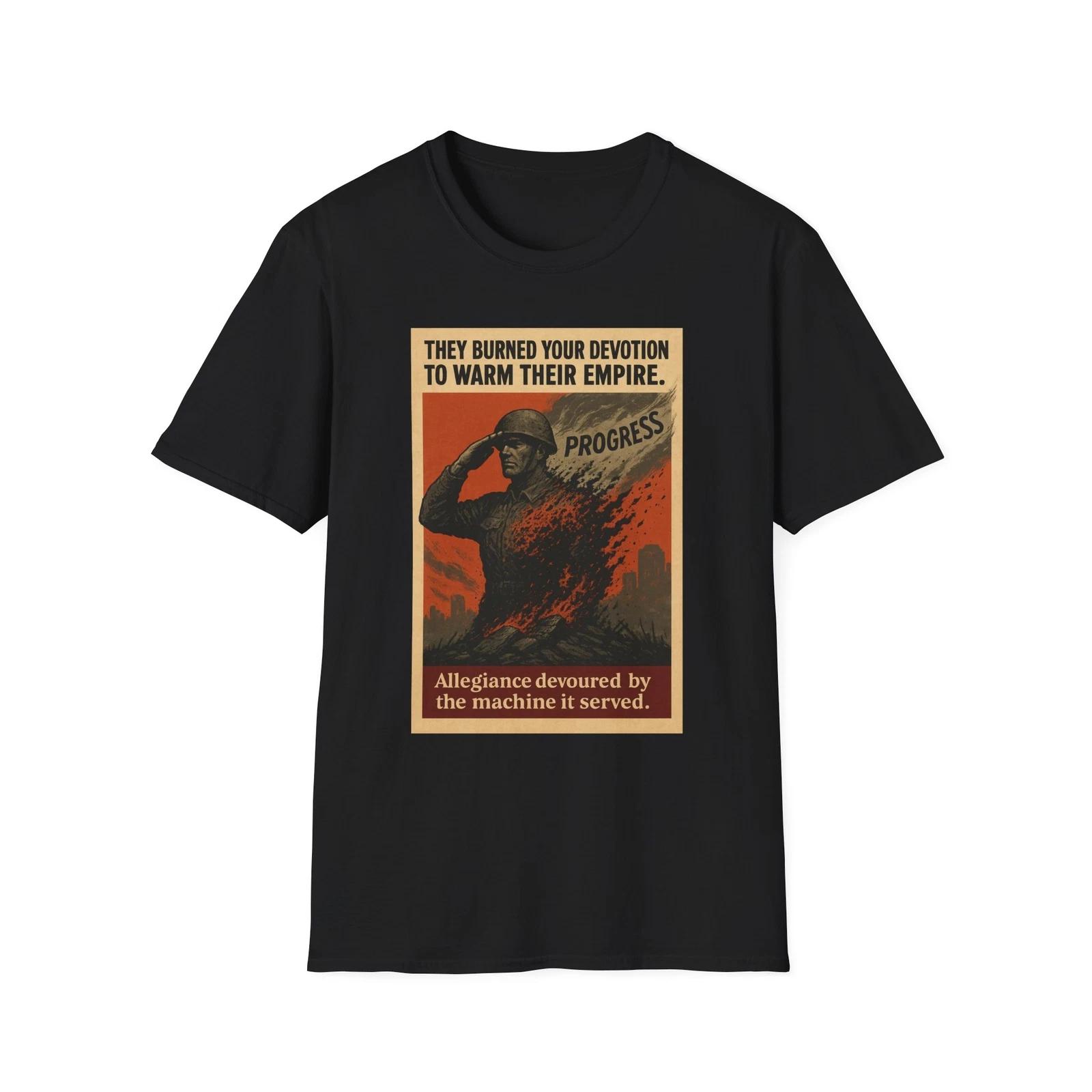 They Burned Your Devotion Shirt, Anti-Marxist American Pride Tee, Patriotic Tee M