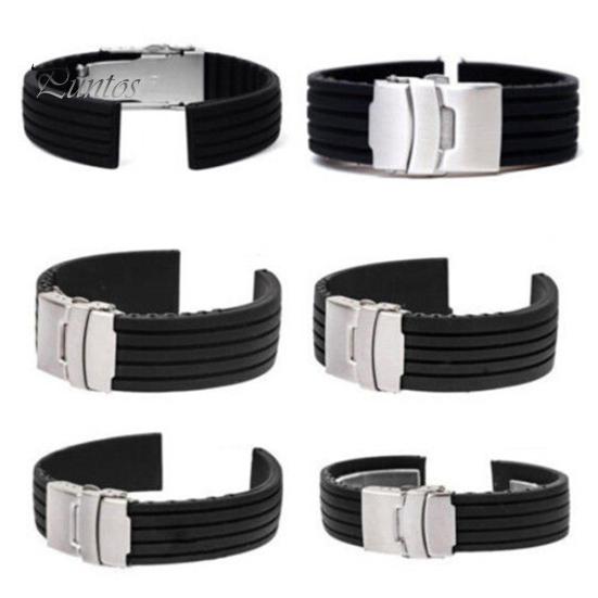 18/20/22/24mm Men Women Replacement Silicone Watch Strap Band for Wrist