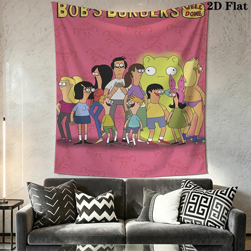 Bob's Burgers Pattern Home Decor Tapestry, Wall Hanging, Decorative RV Wall Cloth.MGT0918365