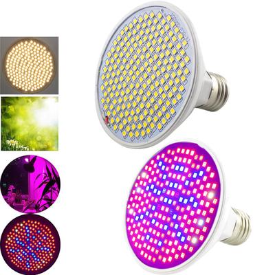 200 diod LED Full Spectrum Plant Grow Light Grow Lamp Żarówki LED Warzywa Growbox Namiot Oświetlenie Szklarnia E27 Gniazdo