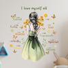 Inspirational Quotes Wall Sticker Butterfly Motivational Decal Peel and Art Decor for