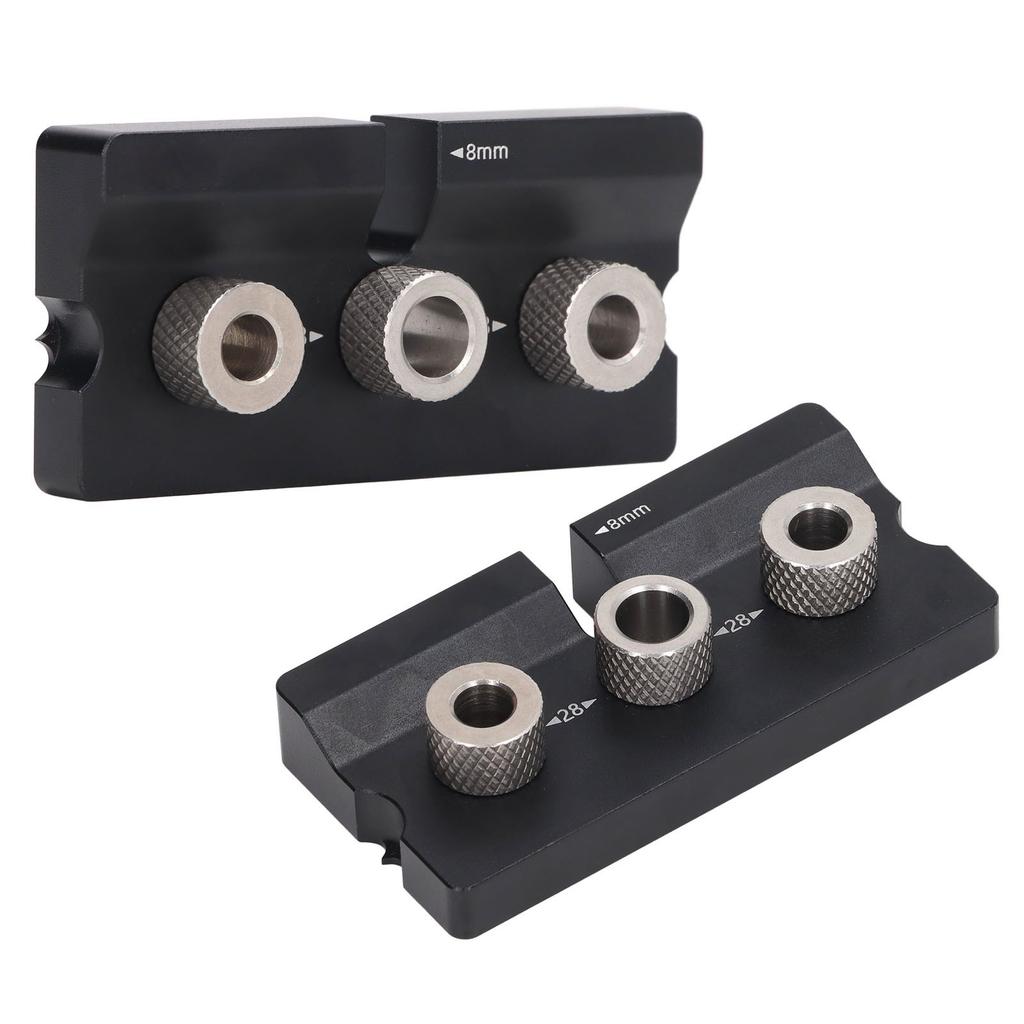 Lochlehre Holzdübelbohrlehre Bohrhilfe 2 in 1 8mm 10mm Lochstanze Locator Schreinerwerkzeug