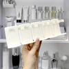 Wall Mounted Bathroom Storage Rack Organizer Adhesive Shelf for Toiletries Cosmetics Shower Accessories