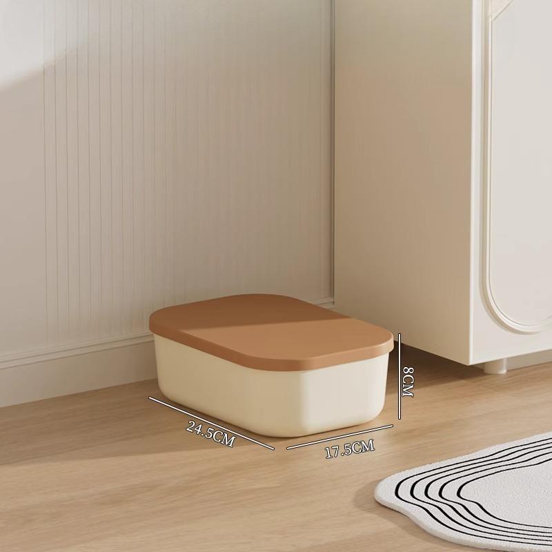 Desktop Storage Box, Snack Toy, Sundries Storage Basket, Household Rectangular Cosmetic Storage Box with Lid, Storage Box