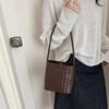 Simple Woven Bucket Bag, Fashionable Shoulder Bag, Trendy Crossbody Bag