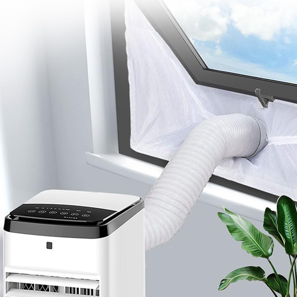 500cm Polyester Portable Air Conditioner Window Sealing Cloth Mobile Air Conditioner Kit Effective Warm Air Blockage