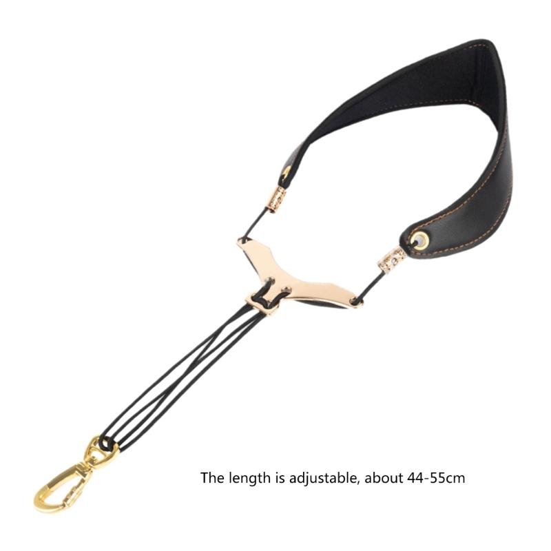 Saxophone Strap Adjustable Neck Strap Saxophone Harness Leathers Padded Sling