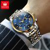 OLEVS Watches for Men Original Quartz Man Watch 24 Hour Moon Phase 30M Waterproof Chronograph Men's Wrist Watches 2892
