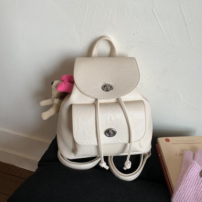 Retro Backpack Large Capacity Bag Fashionable Backpack Outdoor Commuter Bag Going Out Travel Small Bag