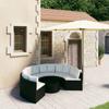 Day and Night - Day and Night 7-piece Garden Sofa Set and Black Synthetic Rattan Cushions